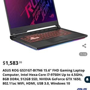 Used gaming laptop